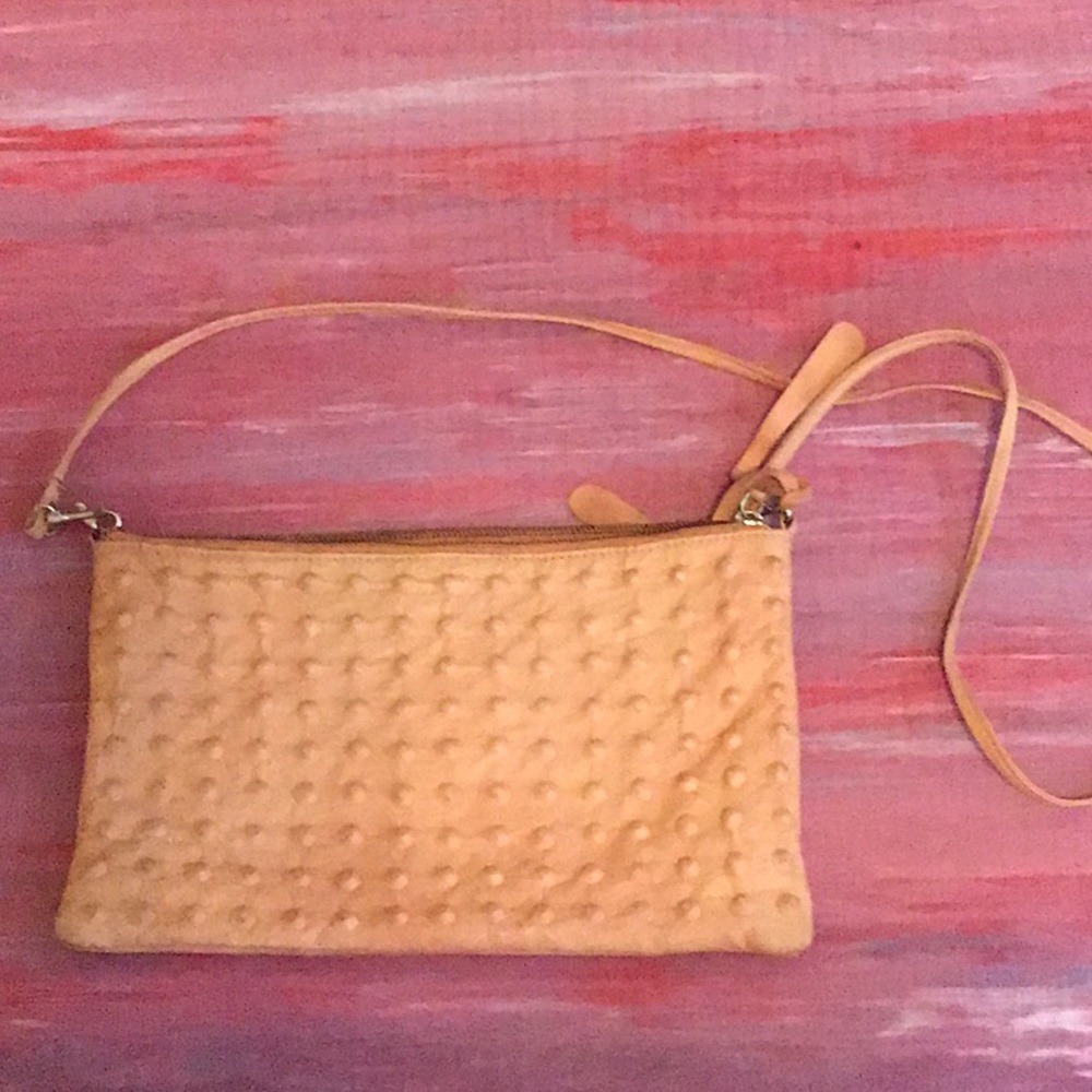 Topshop pink studded purse